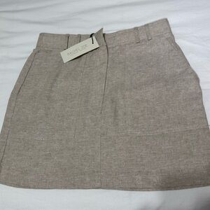 Rachel Zoe Beige Mini Skirt